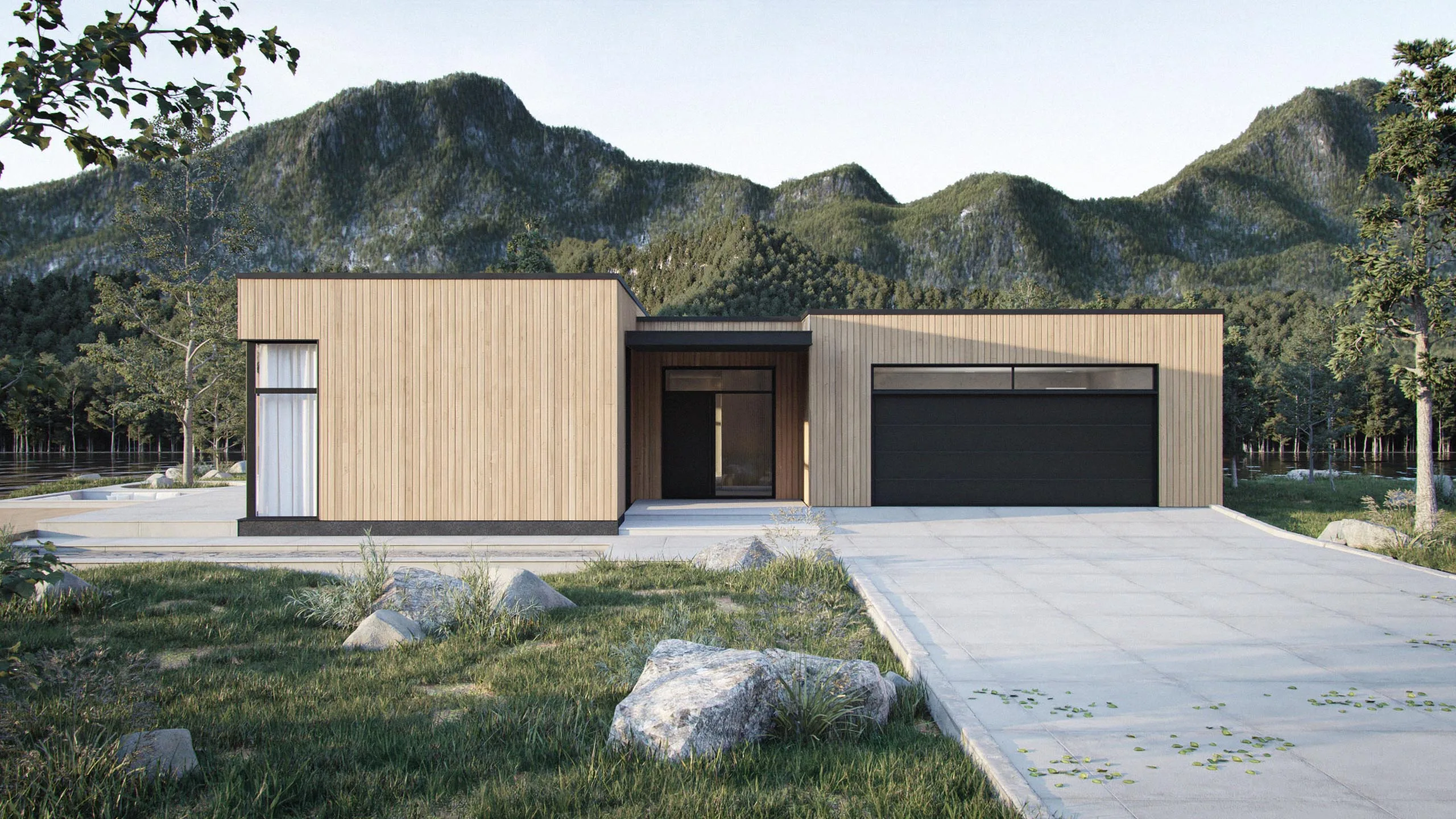 SOLARIS - Modern Scandinavian One-Story House Plan